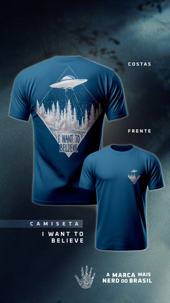 Camisa Level 1 - I Want Believe